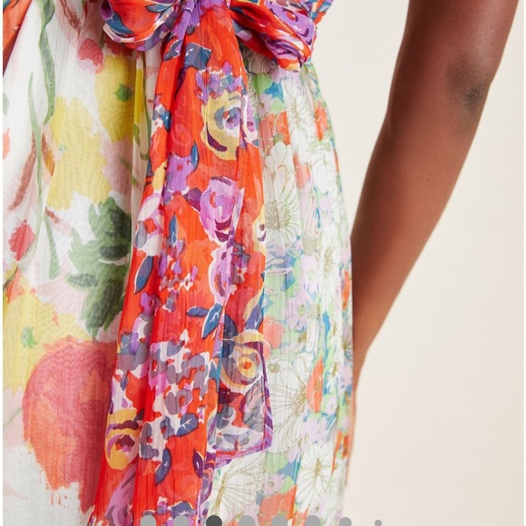 Anthropologie Malibu Floral Maxi Dress Size 0 retails $220 - Picture 4 of 16